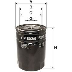 Изображение товара Фильтр масляный FILTRON OP592/5