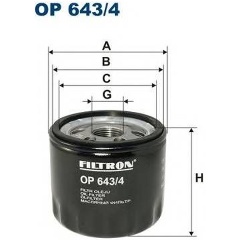 Изображение товара Фильтр масляный FILTRON OP643/4 для автомобилей