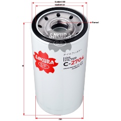 Изображение товара Фильтр масляный SAKURA C2704