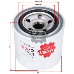 Изображение товара Фильтр масляный SAKURA C-1016
