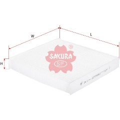 Изображение товара Фильтр салонный SAKURA CA-1114 для популярных моделей автомобилей
