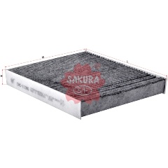 Изображение товара Фильтр салонный угольный SAKURA CAC11380