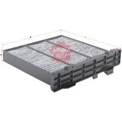 Изображение товара Угольный салонный фильтр SAKURA CAC-10070 для Mitsubishi Pajero