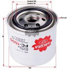 Изображение товара Фильтр топливный SAKURA FC1505 FC-1505