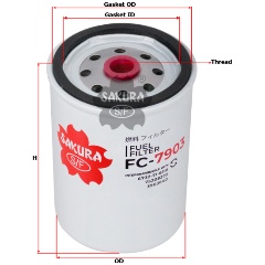 Изображение товара Фильтр топливный SAKURA FC7903 FC-7903
