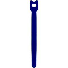 Изображение товара Стяжка-липучка FILUM 110x11 мм, 12 шт, мягкая пряжка, цвет синий (кабельный организатор)