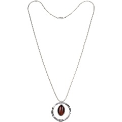 Изображение товара Колье FIORE LUNA COFFE AGATE LN5146 BR/S для женщин натуральный агат гипоаллергенный сплав