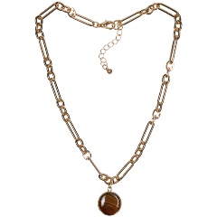 Изображение товара Колье FIORE LUNA COFFE AGATE LN5148 BR/G для женщин натуральный камень регул.