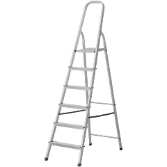 Изображение товара Лестница-стремянка FIT алюминиевая, 6 ступеней, 65344