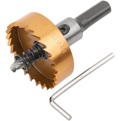 Изображение товара Коронка кольцевая по металлу FIT HSS сталь титановое покрытие 40 мм