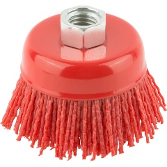 Изображение товара Корщетка-чашка FIT нейлоновая, гайка М14, Профи 65 мм