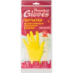 Изображение товара Перчатки хозяйственные латексные FIT, внутреннее напыление, размер XL