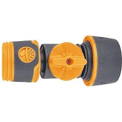 Изображение товара Соединитель двухкомпонентный 3/4' с запорным клапаном FIT 77758