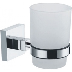 Изображение товара Подстаканник Fixsen Metra FX-11106 настенный металлический с стеклом никель-хром