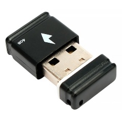 Изображение товара Флеш мини накопитель USB 2.0 Gembird, 4Гб, черный (GFL-2.0-4mini)