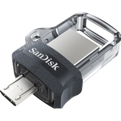 Изображение товара USB флешка 128Gb Sandisk Ultra Dual Drive m3.0 microUSB/ USB 3.0 (150/30 Mb/s)