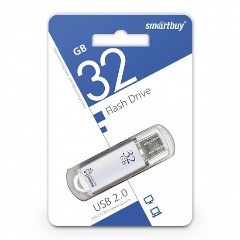 Изображение товара USB флешка 32Gb SmartBuy V-Cut серебристая USB 2.0
