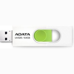 Изображение товара USB флешка 64Gb AData UV320 white/green USB 3.2 Gen 1