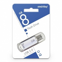 Изображение товара USB флешка 8Gb SmartBuy V-Cut silver USB 2.0