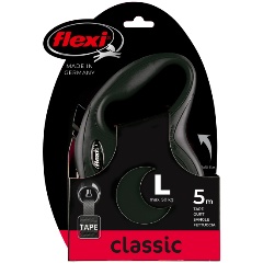 Изображение товара Поводок-рулетка Flexi New Classic L, 5 м, 50 кг, черный