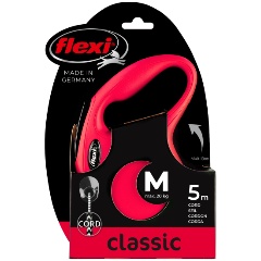 Изображение товара Поводок-рулетка Flexi New CLASSIC М, 5 м, 20 кг, красный