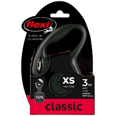 Изображение товара Поводок-рулетка Flexi New CLASSIC XS, 3 м, 12 кг, черный