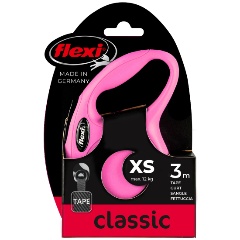 Изображение товара Поводок-рулетка Flexi New CLASSIC XS 3 м для собак и кошек розовый