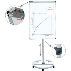 Изображение товара Флипчарт магнитно-маркерный Brauberg 100х70 см, передвижной