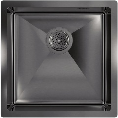 Изображение товара Кухонная мойка FLORACIO Steel F.4444.GM, вороненая сталь