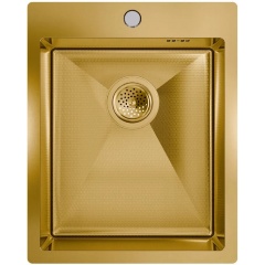 Изображение товара Кухонная мойка FLORACIO Steel F.4651.GDD (DECOR), золото матовое