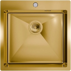 Изображение товара Кухонная мойка FLORACIO Steel F.5151.GD, золото матовое