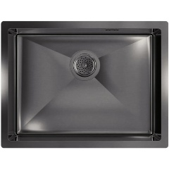 Изображение товара Кухонная мойка FLORACIO Steel F.5844.GM, вороненая сталь