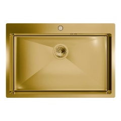 Изображение товара Кухонная мойка FLORACIO Steel F.7551.GD, золото матовое