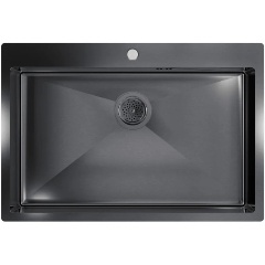 Изображение товара Кухонная мойка FLORACIO Steel F.7551.GM, вороненая сталь