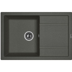 Изображение товара Кухонная мойка Florentina Липси-760, кварцевый композит, черный цвет, врезная