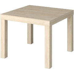 Изображение товара Стол журнальный FOCUSNIC "Лайк" аналог IKEA (550х550х440 мм), дуб светлый