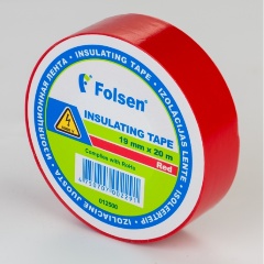 Изображение товара Изоляционная лента Folsen 19мм x 20м, красная