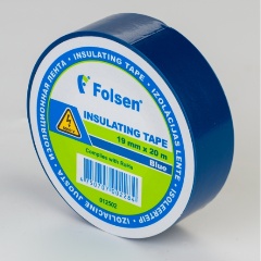 Изображение товара Изоляционная лента Folsen 19мм x 20м, синяя, 1шт.
