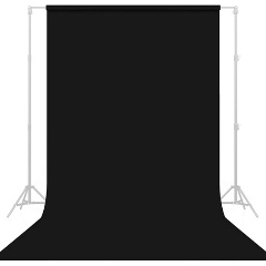 Изображение товара Фон бумажный Raylab 009 Black черный 2х6м