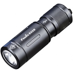Изображение товара Фонарь Fenix E02R брелок, черный