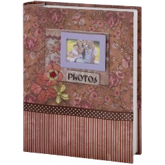 Изображение товара Фотоальбом Brauberg на 200 фотографий 10х15 см, твердая обложка, семья