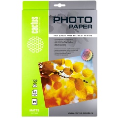 Изображение товара Фотобумага Cactus CS-MA312050 A3/120г/м2/50л./белый матовое для струйной печати