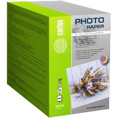 Изображение товара Фотобумага Cactus CS-MA6230500 матовая 10х15 230 г/м2 500 листов