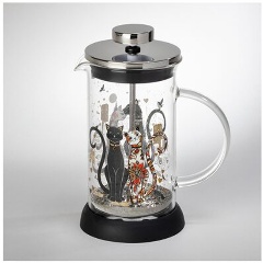 Изображение товара Френч-пресс AGNESS "парижские коты" 350 мл (894-159)