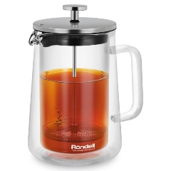 Изображение товара Френч-пресс Rondell Eletto RDS-1824 1 литр стекло нержавеющая сталь
