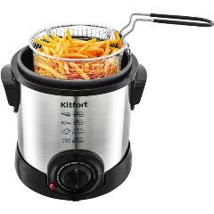 Изображение товара Фритюрница Kitfort КТ-2009 1000 Вт 1 л нержавеющая сталь компактная