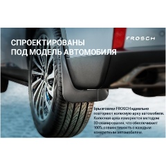 Изображение товара Брызговики задние FROSCH для GAC GS8 II 2021 - 2 шт.(optimum) в пакете