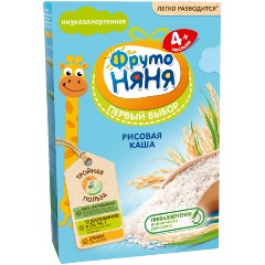 Изображение товара Каша рисовая безмолочная для детей с 4 месяцев 200 г ФрутоНяня
