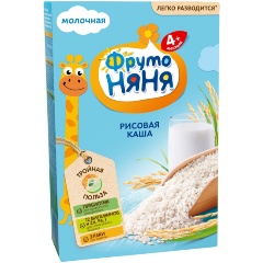 Изображение товара Каша ФрутоНяня молочная рисовая с 4 мес 200 г