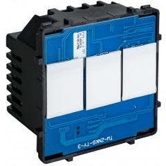 Изображение товара Функциональная часть умного выключателя без 0 в рамку Sibling 3кл. (47х47мм) (Powerswitch-3FP0(S))